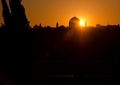 Por do sol em Jerusalém